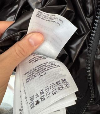 Chaqueta Moncler Mujer Negra Brillante