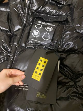 Chaqueta Moncler Mujer Negra Brillante