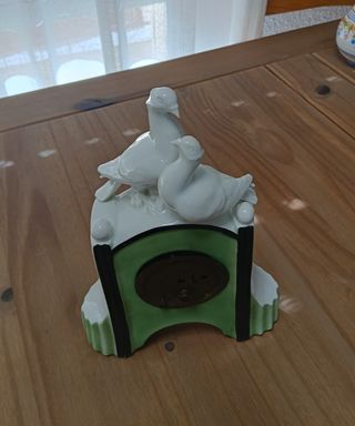 Reloj Porcelana Alemán Art Deco