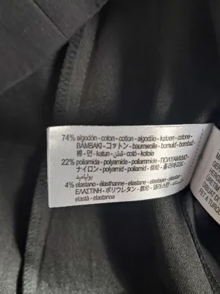 Blusa Zara Negra Manga 3/4