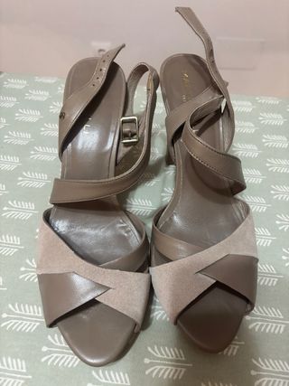 Sandalias Martinelli Talla 41 Beige/Marrón