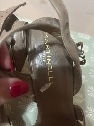 Sandalias Martinelli Talla 41 Beige/Marrón