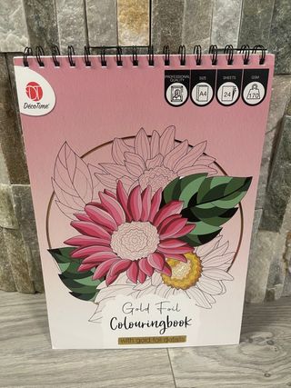 Album da colorare Déco Time Gold Foil