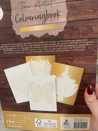 Album da colorare Déco Time Gold Foil