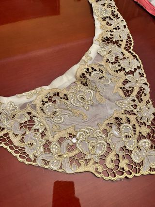 Manteletas Falleras Adultas Encaje Dorado