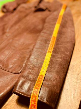 Chaqueta Piel Vintage Rojo Burdeos