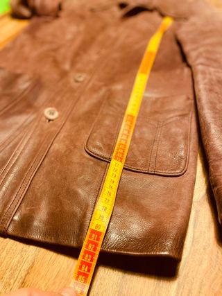 Chaqueta Piel Vintage Rojo Burdeos