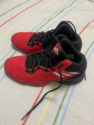 Zapatillas Baloncesto Adidas Rojas y Negras