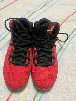 Zapatillas Baloncesto Adidas Rojas y Negras