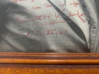 Fotografía firmada 1960