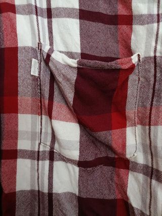 Camisa Levi'S Color Rojo, Gris y Blanco Talla XS