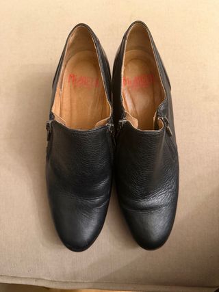 Botines de cuero negros