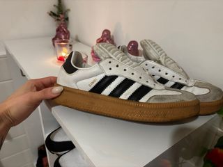 Zapatillas Adidas Samba Marrones y Blancas