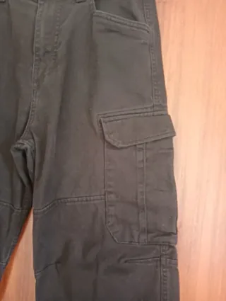 Pantaloni Cargo Baggy Pull&Bear Neri
