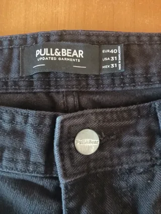 Pantaloni Cargo Baggy Pull&Bear Neri