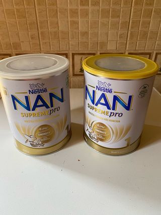 2 Botes Nestlé NAN vacíos para manualidades
