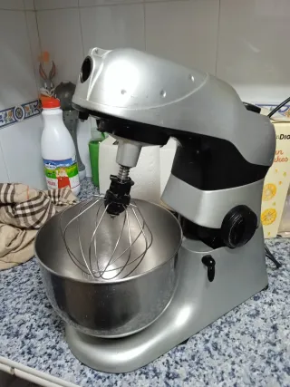 Amasadora Batidora Plateada