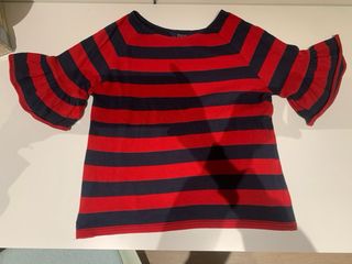 Blusa Ralph Lauren Rayas Rojas y Azul