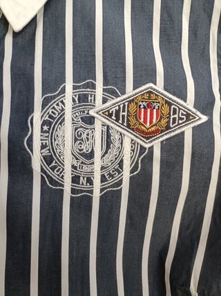 Camisa Tommy Hilfiger Color Azul Marino y Blanco