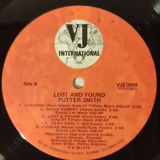 Vinilo Jazz - Lost & Found -Putter Smith
