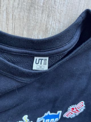 Sudadera Uniqlo niño negra Keith Haring