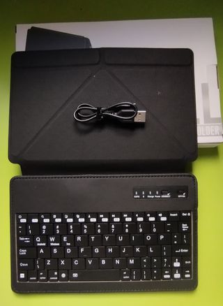 Funda con Teclado Portátil y Cable USB