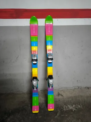 Esquís infantiles multicolores