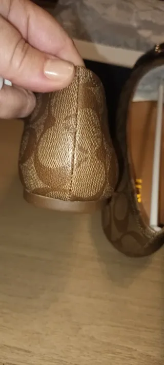 Bailarinas Coach Piel Marrón Talla 39