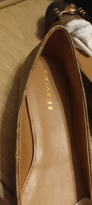 Bailarinas Coach Piel Marrón Talla 39