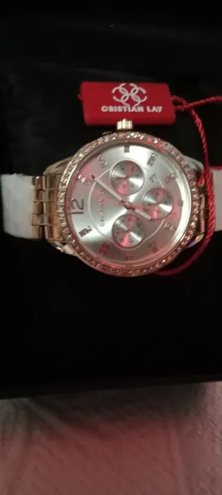 Reloj Cristian Lay Dorado y Plateado