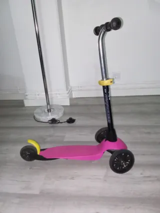 Patinete 3 ruedas niña rosa