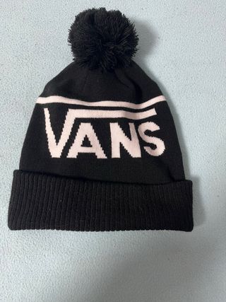 Gorro Vans Negro original con Pompón