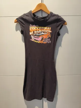 Vestido H&M Tubo Estampado Coche Talla XS