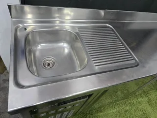 Mesa Fría Acero Inoxidable 202x60x85