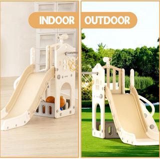 Tobogán infantil con cesta/canasta