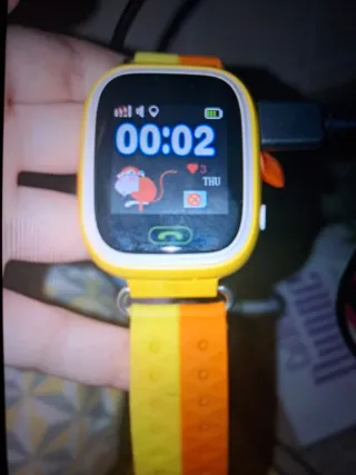 Orologio per bambini arancione e giallo