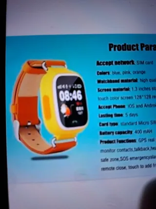 Orologio per bambini arancione e giallo