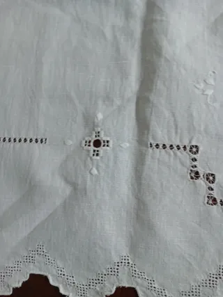 Asciugamano grande e piccolo lino ricamato