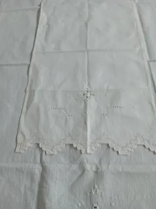 Asciugamano grande e piccolo lino ricamato