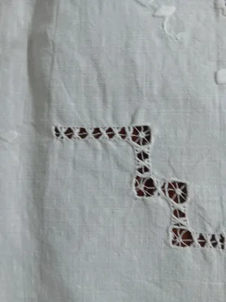 Asciugamano grande e piccolo lino ricamato