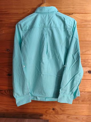 Camisa Tommy Hilfiger Color Verde Azulado Talla M.