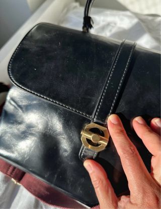 Bolso Grande Negro Zara Vintage