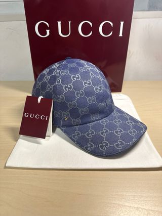 Berretto Gucci Blu e Dorato