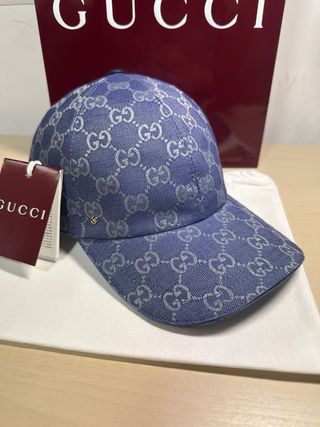 Berretto Gucci Blu e Dorato