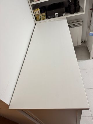 Cómoda 8 cajones blanca madera