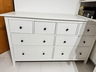 Cómoda 8 cajones blanca madera