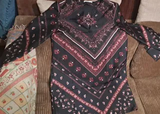 Vestido Mango Negro Talla S