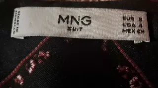 Vestido Mango Negro Talla S