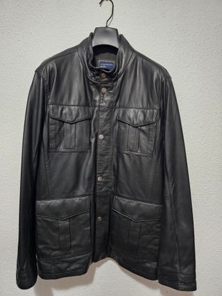 Chaqueta de Piel Dustin Negra Hombre