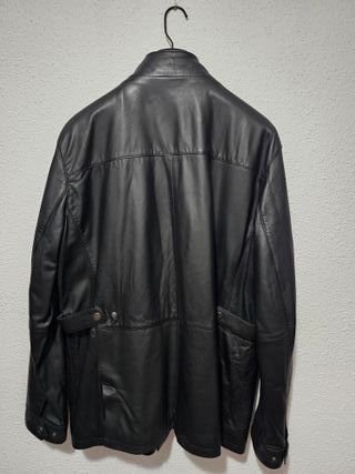 Chaqueta de Piel Dustin Negra Hombre